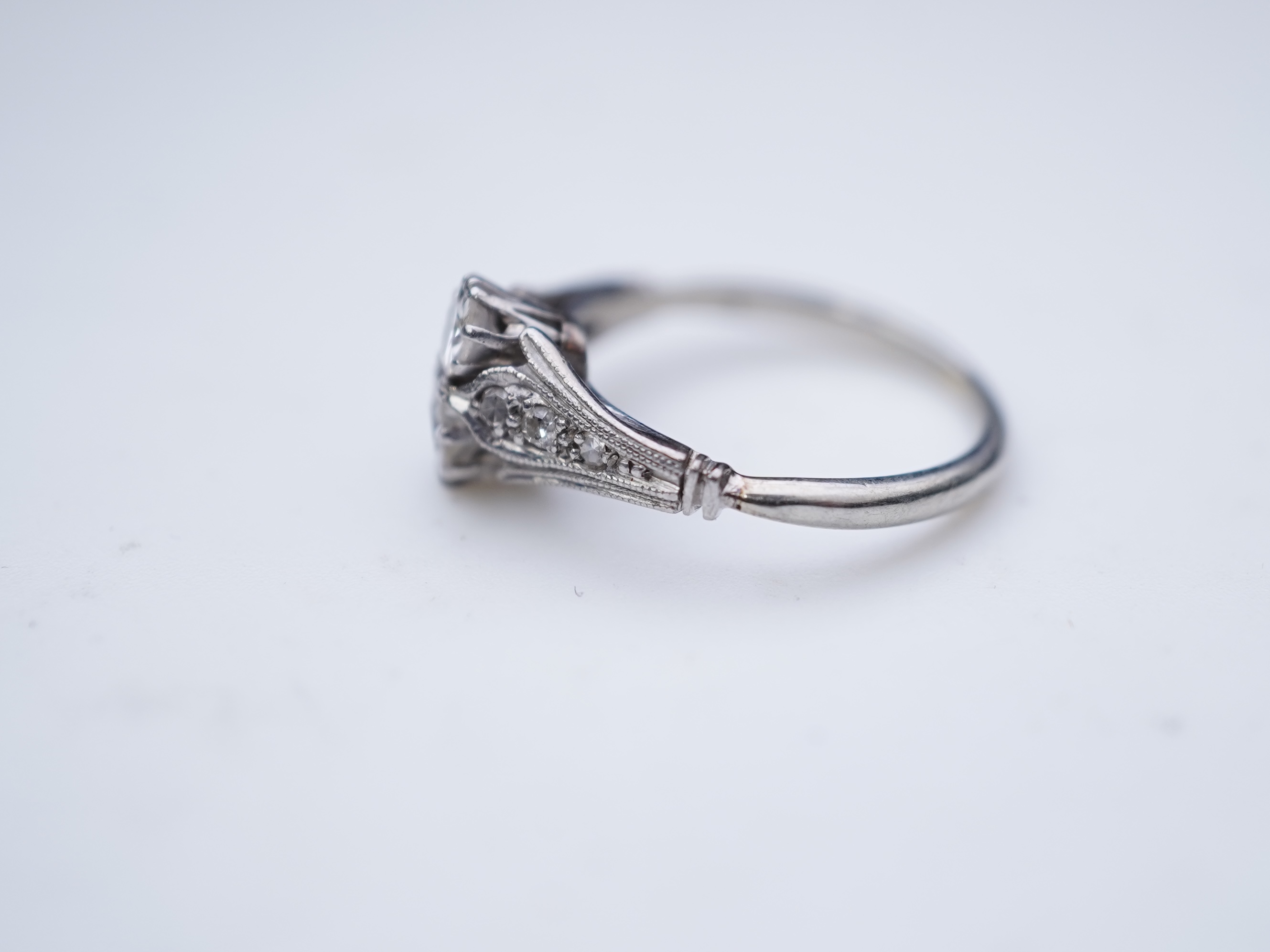 A diamond ring, early 20th century